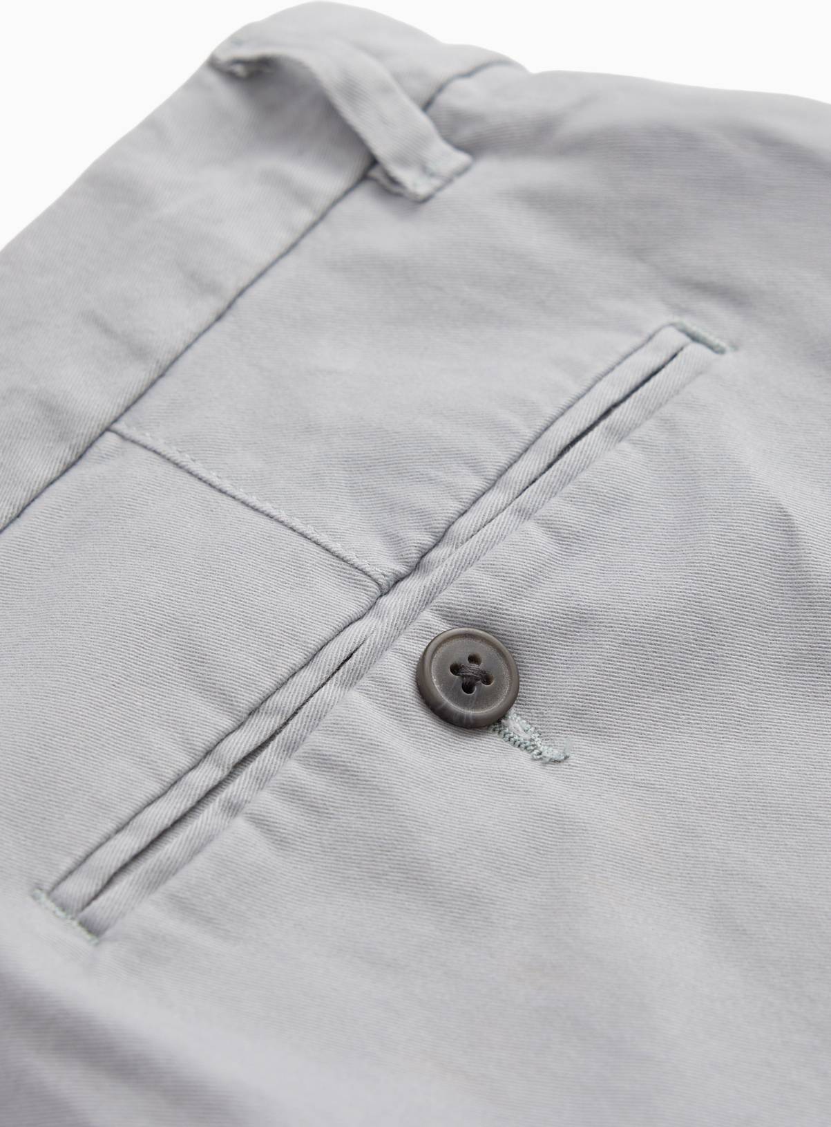 Light Blue Longer Length Chino Shorts 50 - Image 4
